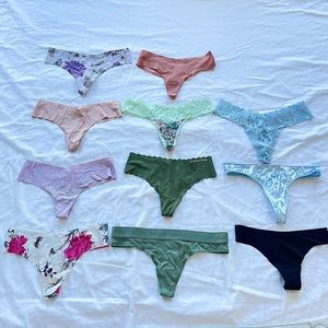 BUNDLE 11 piece Victoria’s Secret thongs